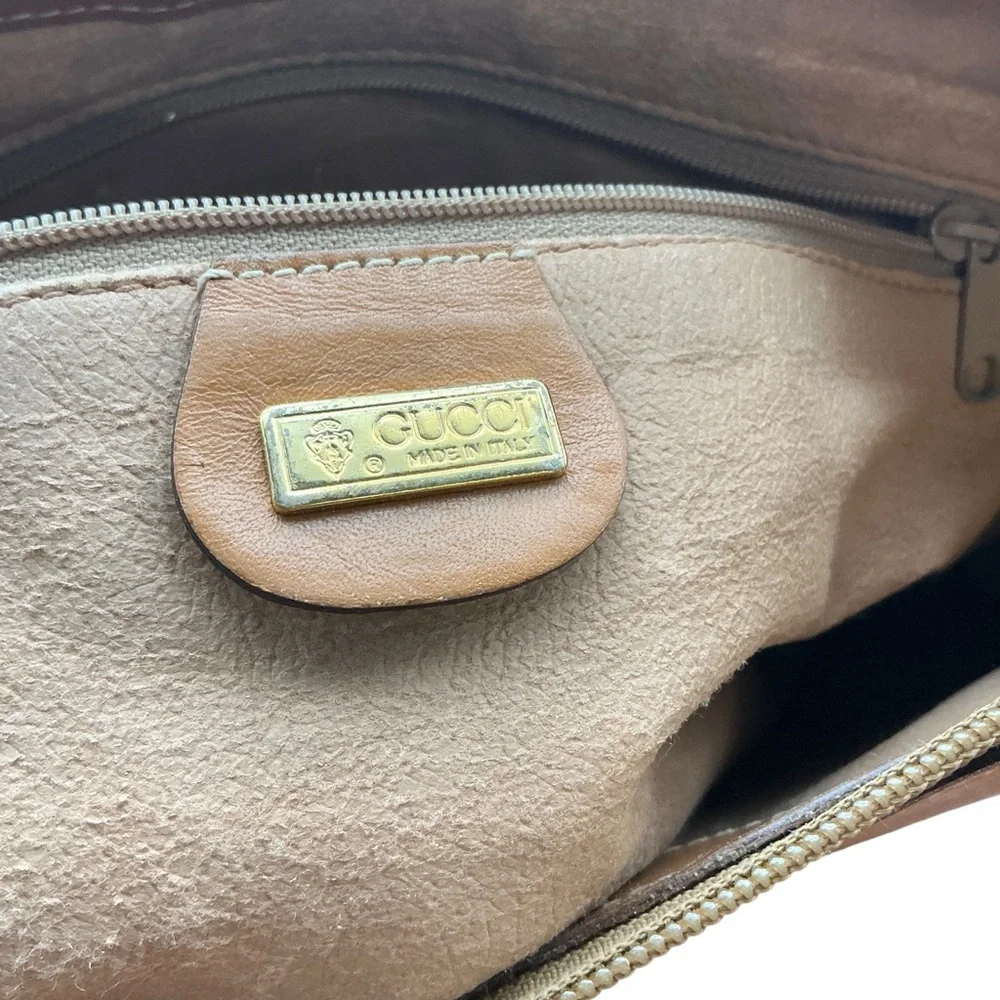 Gucci classic Y2K Tan and Brown Shoulder Bag - Picture 3 of 11